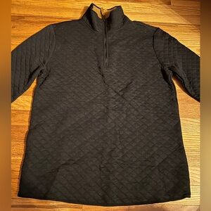 Quilted 1/4 zip sweater
